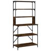 vidaXL B&auml;ckerregal 6 F&auml;cher R&auml;uchereiche 90x40x180 cm Holzwerkstoff
