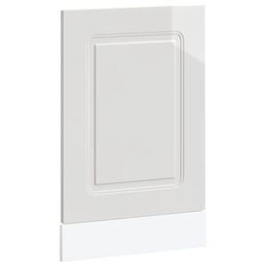 vidaXL Geschirrsp&uuml;lerblende Kalmar Hochglanz-Wei&szlig; 45x1,5x57 cm