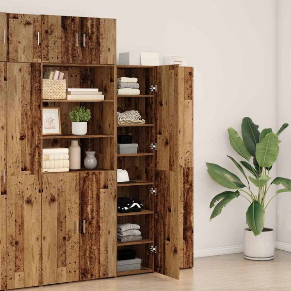 vidaXL Highboard Altholz 40 x 42,5 x 185 cm