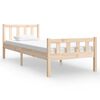 vidaXL Massivholzbett 90x190 cm