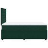 vidaXL Boxspringbett mit Matratze Dunkelgr&uuml;n 120x190 cm Samt
