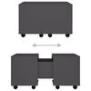 vidaXL Couchtisch Grau 60x60x38 cm Holzwerkstoff