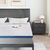 vidaXL Matratzenauflage Wei&szlig; 200 x 200 cm Jacquard-Stoff