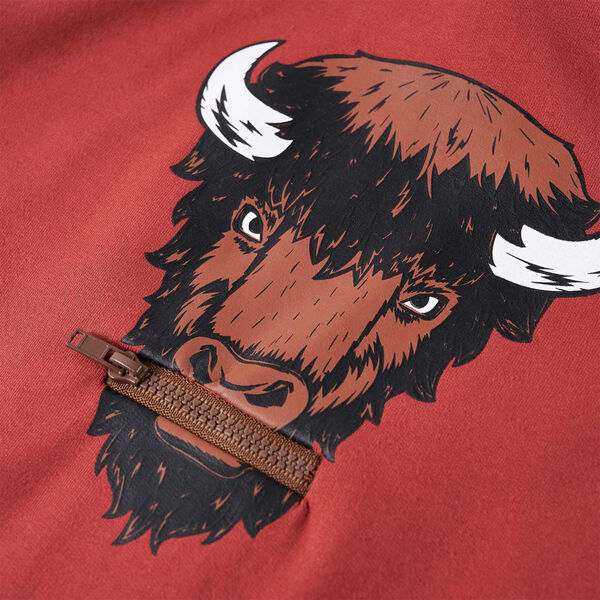 Kinder-Kapuzenpullover Dunkelrot 140