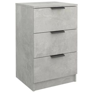 vidaXL Nachttisch Betongrau 40x36x65 cm