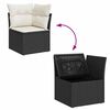 vidaXL Garten-Sofa-Set 6 pcs Schwarz und Weiß