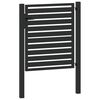 vidaXL Gartentor Abschlie&szlig;bar Schwarz 100x100 cm Aluminium