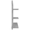 vidaXL Badspiegel Betongrau 60x10,5x45 cm Holzwerkstoff