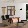 vidaXL 5-tlg. Garten-Essgruppe Braun
