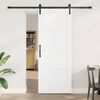 vidaXL Schiebet&uuml;r Wei&szlig; 83 x 211 cm Massives Kiefernholz