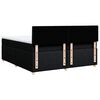vidaXL Boxspringbett mit Matratze Schwarz 200x200 cm Stoff
