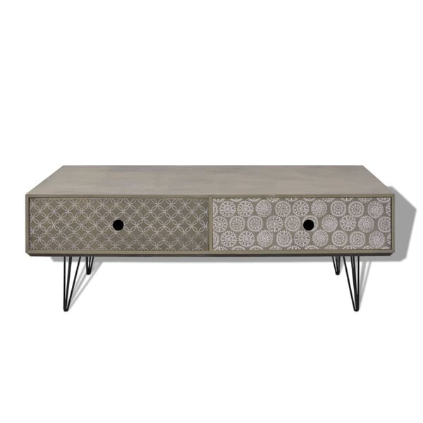 vidaXL Couchtisch 100x60x35 cm Grau