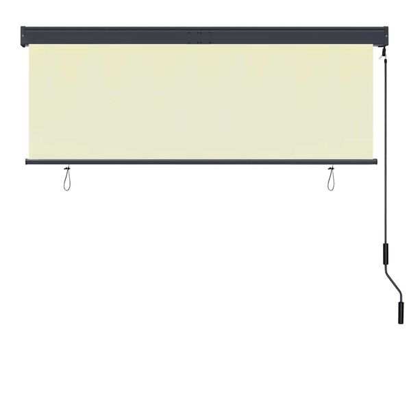 vidaXL Au&szlig;enrollo 160x250 cm Creme