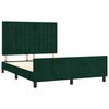 vidaXL Bettgestell ohne Matratze Dunkelgr&uuml;n 140x190 cm Samt