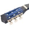 vidaXL Klassikgitarre für Anfänger und Kinder Blau 1/2 34"