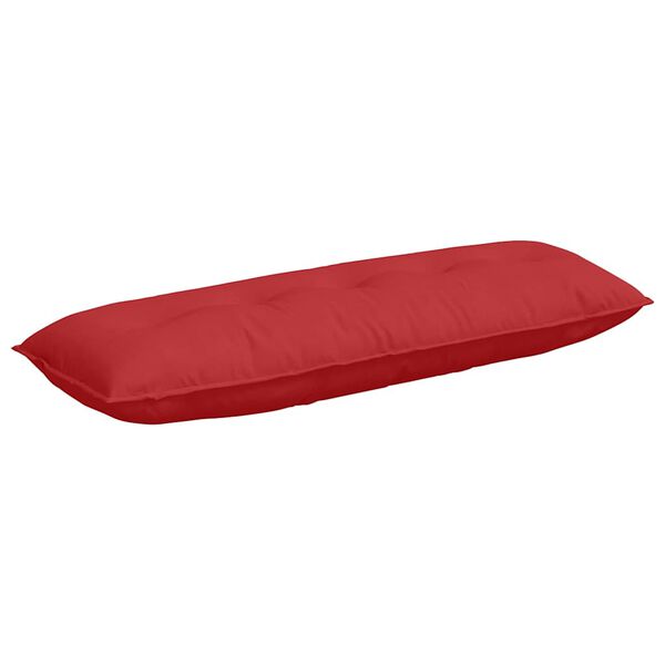 vidaXL R&uuml;ckenkissen Rot 140 x 19 x 50 cm Stoff