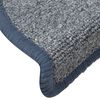 vidaXL Stufenmatten 15 Stk. 56x17x3 cm Hellgrau und Blau Halbrund