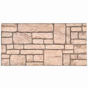 vidaXL Wandpaneele 10 stk. 100 x 50 cm Beige EPS-Schaum