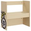 vidaXL 3-tlg. Kindertisch und Stuhl Set Gel&auml;ndewagen-Design MDF