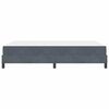 vidaXL Boxspringbett mit Matratze Dunkelgrau 140 x 190 cm Stoff