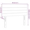 vidaXL LED Kopfteil Schwarz 80x5x78/88 cm Stoff