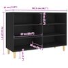 vidaXL Sideboard Schwarz 103,5x35x70 cm Holzwerkstoff