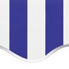 vidaXL Markisenbespannung Blau und Wei&szlig; 4,5x3,5 m