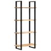 vidaXL B&uuml;cherregal 4 B&ouml;den 80x40x180 cm Raues Mangoholz