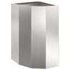 vidaXL Eckpflanzer Silber 30 x 30 x 50 cm Edelstahl