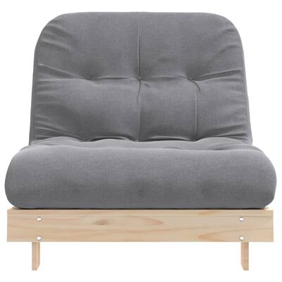 vidaXL Futon Schlafsofa mit Matratze 90x206x11 cm Massivholz Kiefer