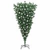 vidaXL Umgedrehter Kunst Weihnachtsbaum mit Kugelset Gr&uuml;n 180 cm PVC