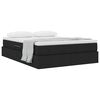 vidaXL Aufbewahrungsbett mit Matratze Schwarz 140 x 200 cm Polyester