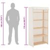 vidaXL Kleiderschrank Wei&szlig; 79 x 40 x 170 cm Stoff
