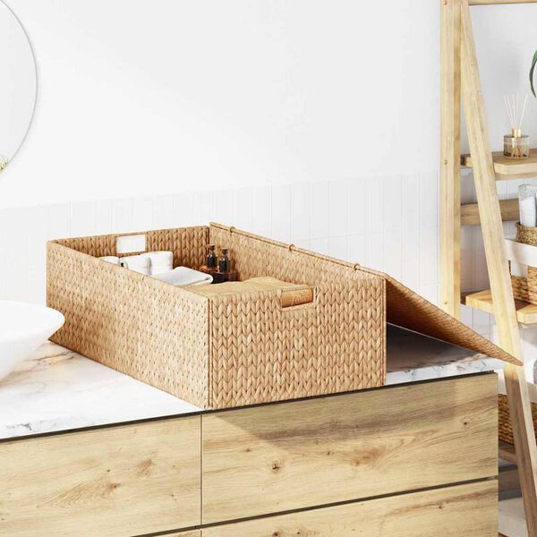 vidaXL Aufbewahrungsbox Natur 75 x 42 x 23 cm Wasserhyazinthe
