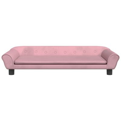 vidaXL Kindersofa Rosa 100x50x26 cm Samt