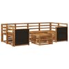 vidaXL Outdoor-Sofagarnitur 7 pcs Natur Massivholz Akazie