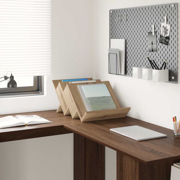 vidaXL Magazinregal Artisan-Eiche 53 x 40 x 28.5 cm Holzwerkstoff
