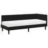 vidaXL Eckbettgestell mit Matratze mit Kopfteil 2 pcs Schwarz Samt