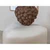 Venture Home Hocker Peg 46x46x41 cm Samt Wei&szlig;