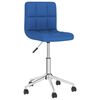 vidaXL Esszimmerst&uuml;hle 4 Stk. Drehbar Blau Stoff