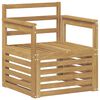 vidaXL 2 St&uuml;ck Outdoor-Sofagarnitur Massivholz Akazie Wei&szlig;