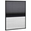 vidaXL Insektenschutz-Plissee f&uuml;r Fenster Alu 60x80 cm mit Jalousie