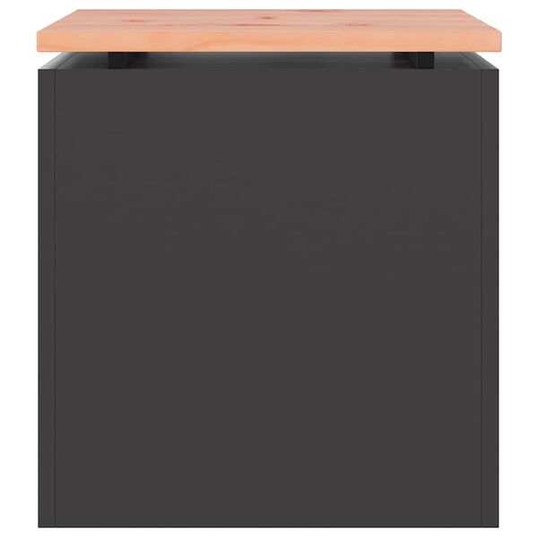 vidaXL Gartenbank Schwarz 40 x 40 x 43 cm