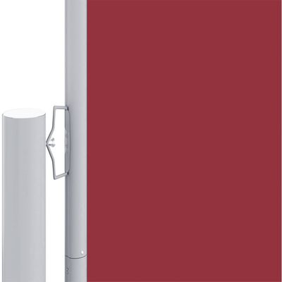 vidaXL Seitenmarkise Ausziehbar Rot 220x600 cm