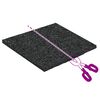 vidaXL Gummipad Schwarz Gummi