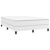 vidaXL Boxspringbettgestell Wei&szlig; 140x200 cm Kunstleder