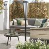 Luxform LED-Solar-Fackellampe Wehmouth Schwarz und Wei&szlig;