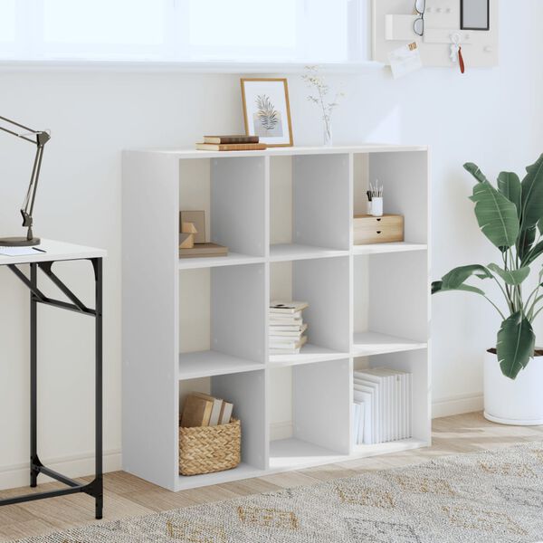 vidaXL B&uuml;cherregal Wei&szlig; 102x32x102 cm Holzwerkstoff
