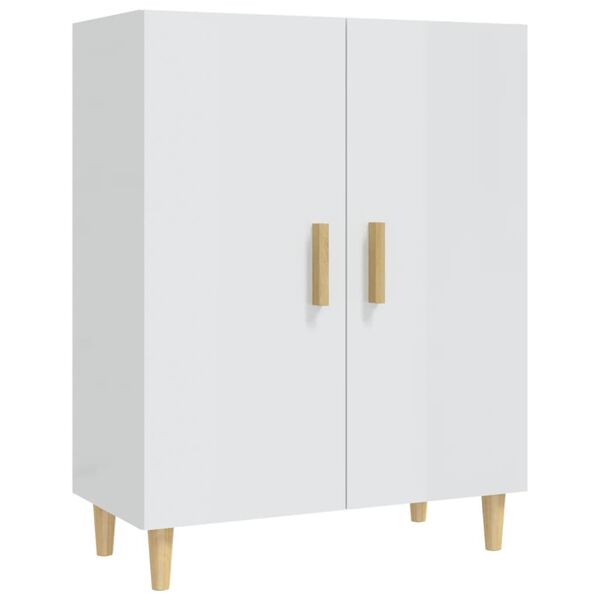 vidaXL Sideboard Hochglanz-Wei&szlig; 70x34x90 cm Holzwerkstoff