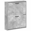 vidaXL Wandmontierter Schuhschrank HAARLEM 71 x 17 x 86 cm Betongrau